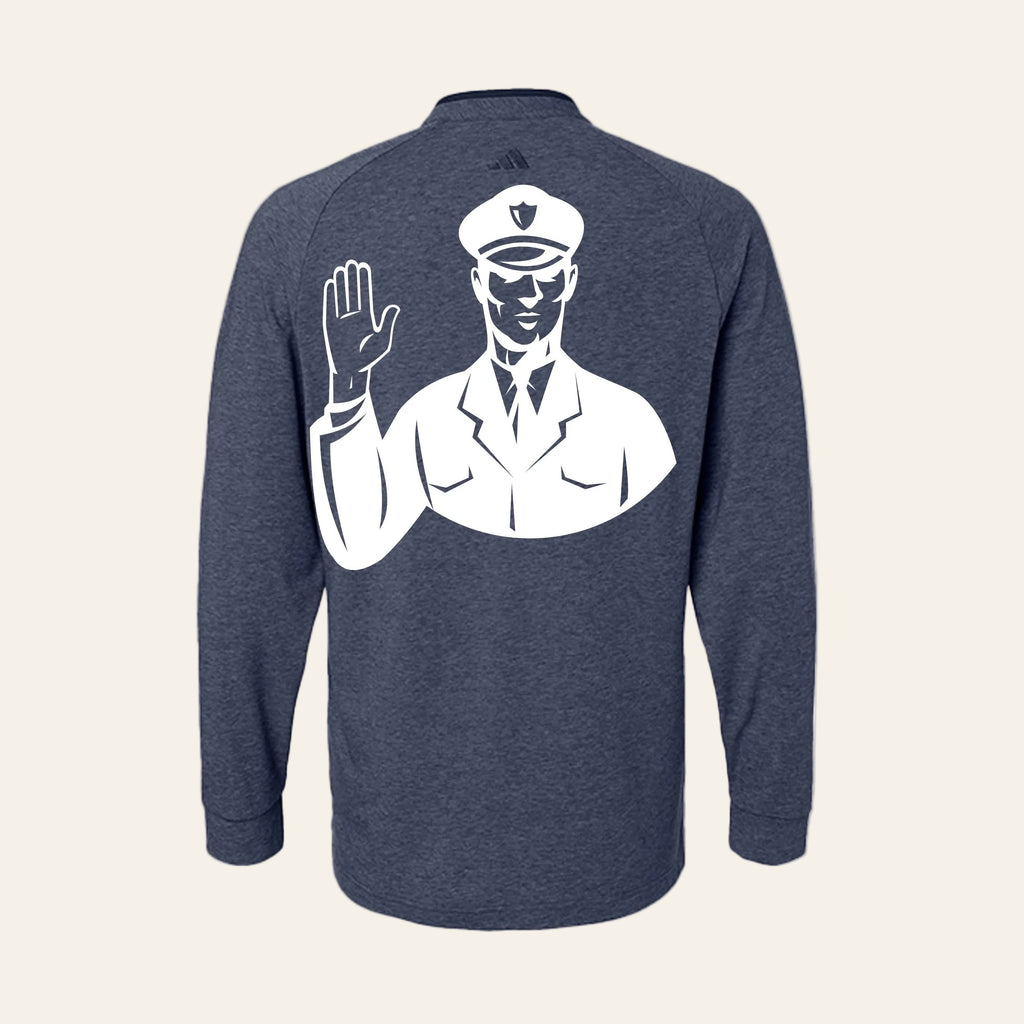 Collegiate Navy Melange - A597 - BACK