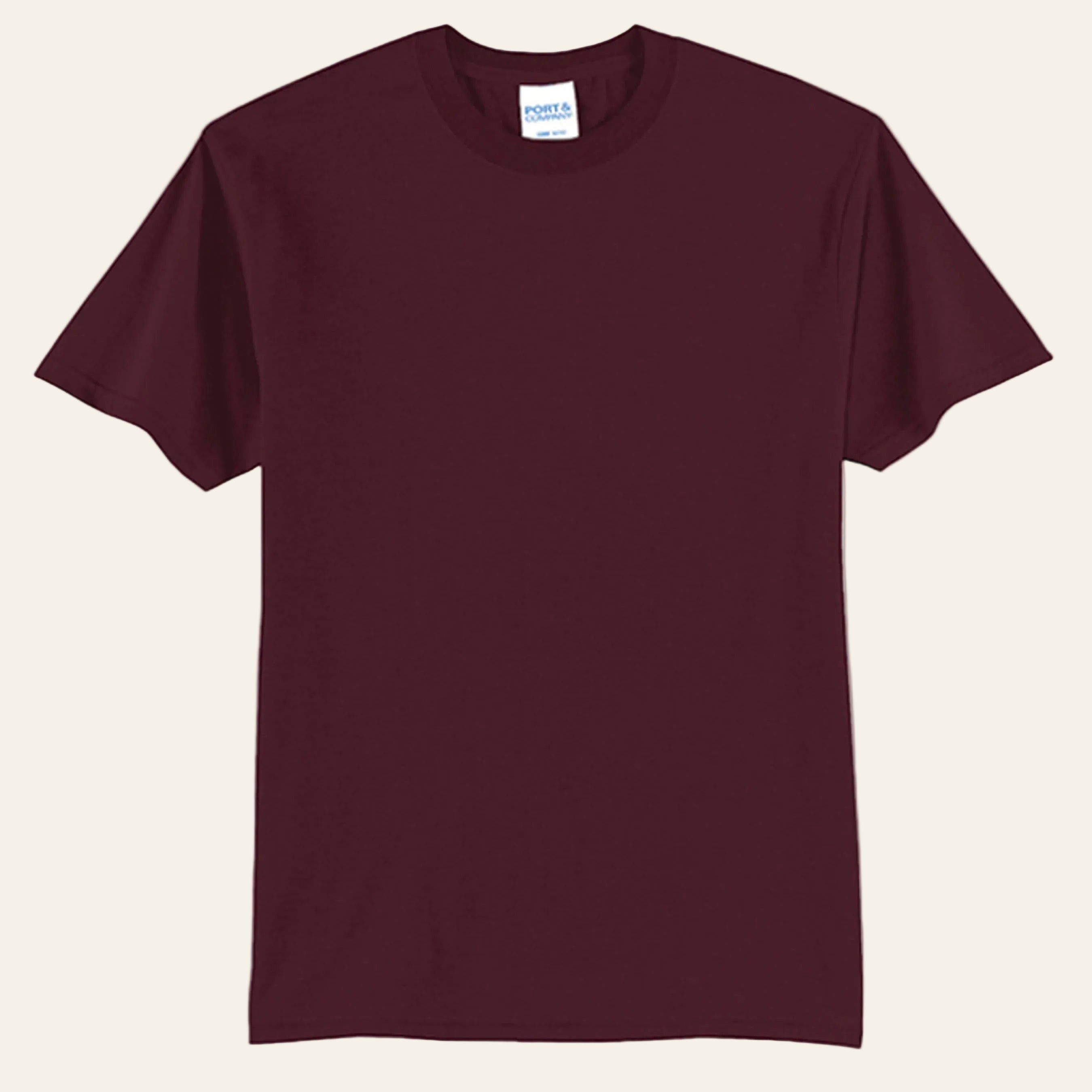 Athletic Maroon - PC55T - FRONT