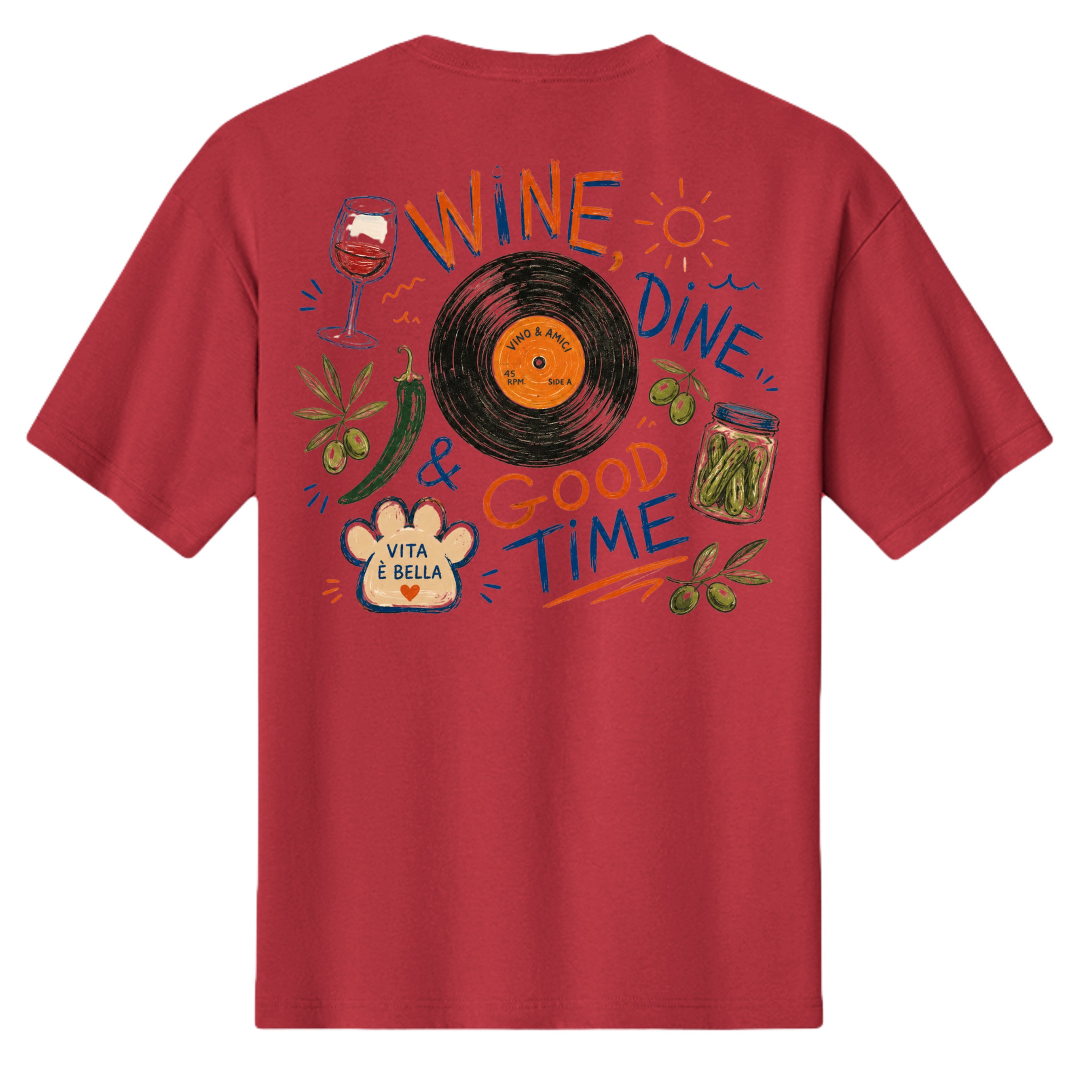 Vintage Red - 3010C - BACK